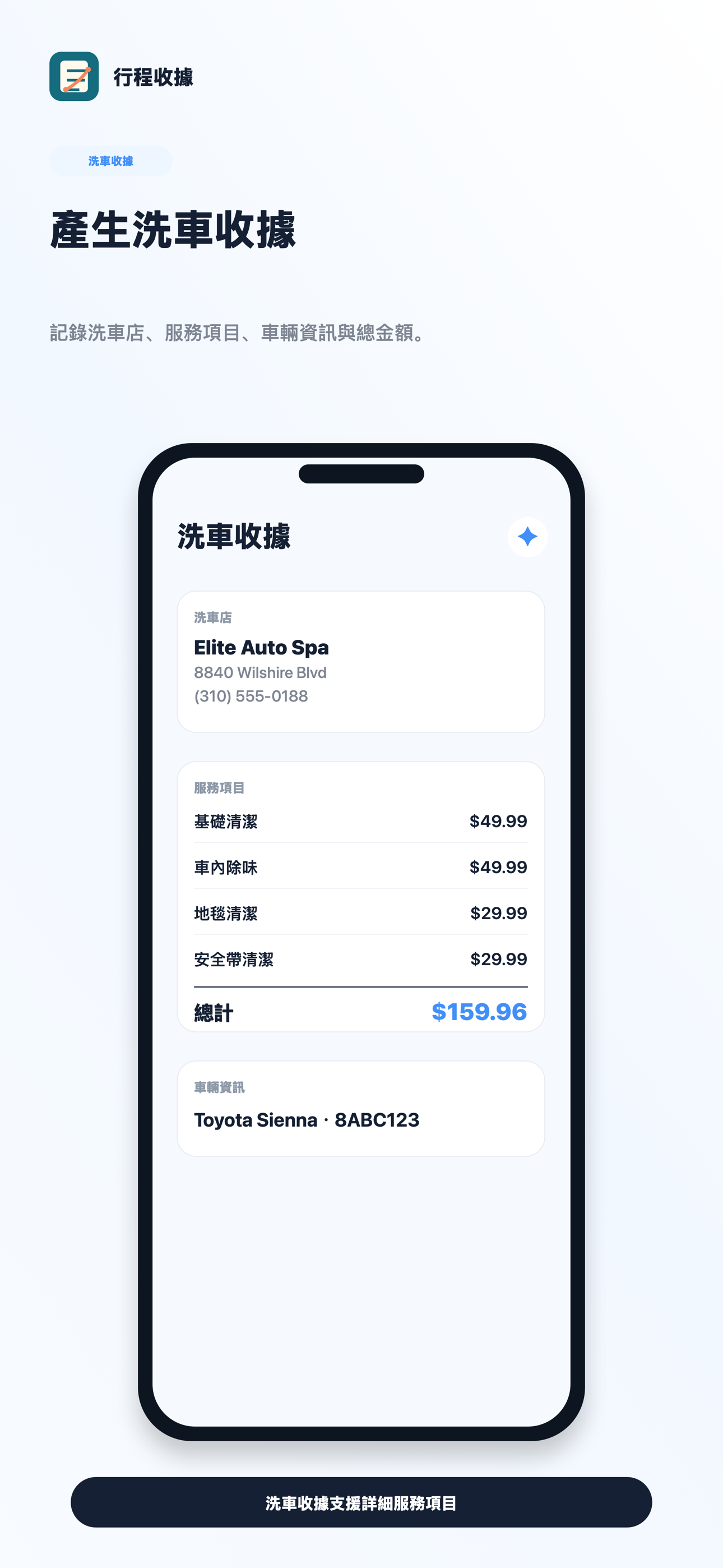 洗車服務記錄